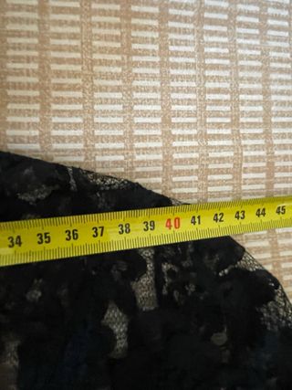 Vestido Negro Fiesta Años 70 Encaje