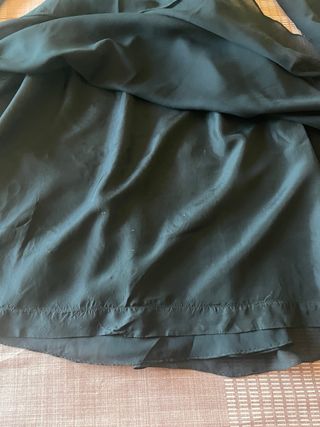 Vestido Negro Fiesta Años 70 Encaje