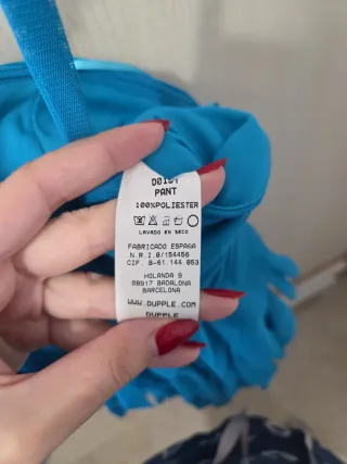 Vestido fiesta azul con pedrería