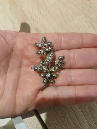 Broche Plata y Oro Siglo XX