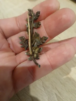 Broche Plata y Oro Siglo XX