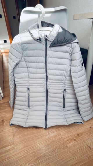 Abrigo Blue Flave gris acolchado