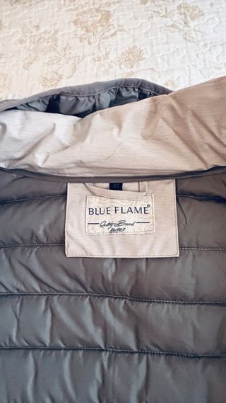 Abrigo Blue Flave gris acolchado