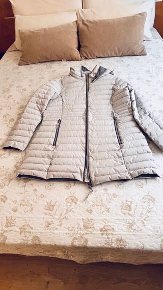 Abrigo Blue Flave gris acolchado