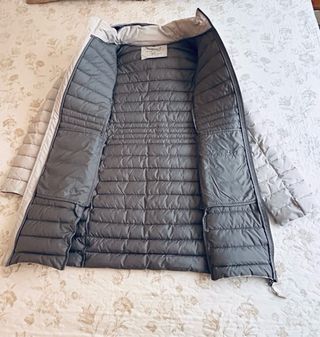 Abrigo Blue Flave gris acolchado