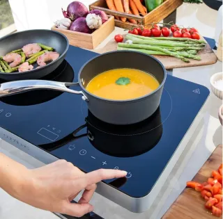 Placa de inducción doble programable nueva