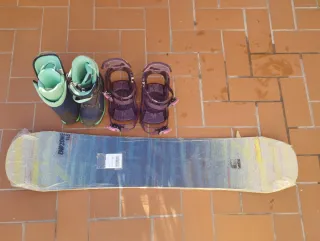 Tabla Snowboard + Fijaciones + Botas