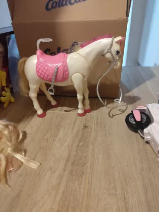 Casa valigetta, cavallo Barbie, moto grande Barbie