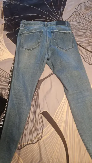 Tejanos Azules con Raya Lateral