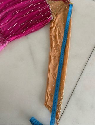 Maillot patinaje artístico rosa