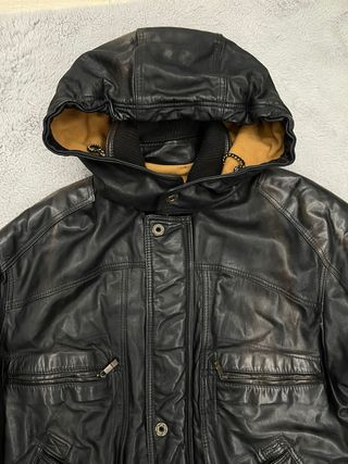 Giacca vera pelle vintage pesante