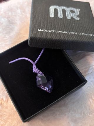 Colgante Morado Swarovski Elements