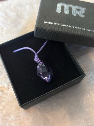 Colgante Morado Swarovski Elements