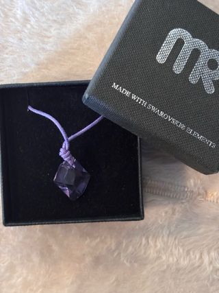 Colgante Morado Swarovski Elements