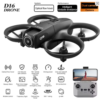 Mini Drone D16 Cámara HD 8K Evitación Obst.