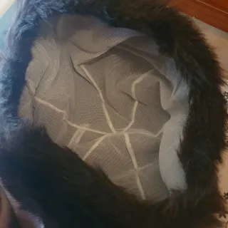 Gorro de piel sintética  marrón