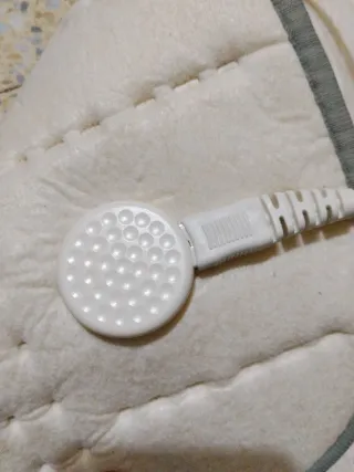 Manta eléctrica Vitalcontrol gris y blanca