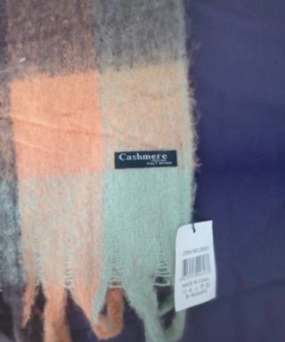 Bufanda cuadros multicolor