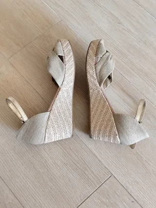 Sandalias Tommy Hilfiger Beige/Oro Mujer