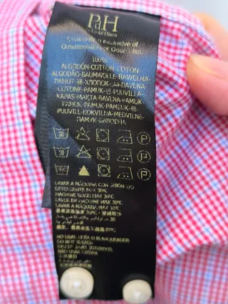 Camisa Pedro del Hierro XL Cuadros