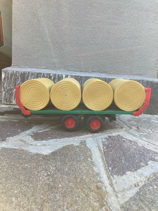 Carrello trasporto balle fieno Bruder