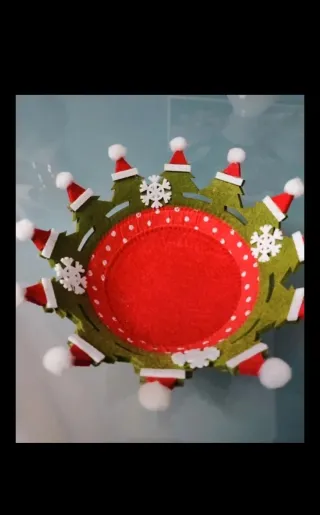 Set natalizio decorato