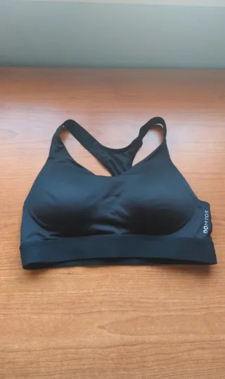 Sujetador deportivo Decathlon negro