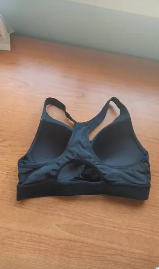 Sujetador deportivo Decathlon negro