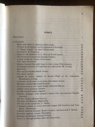 Selección Textos Lengua Inglesa - Preguntas y Glos