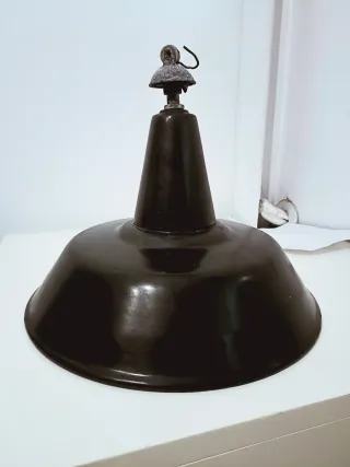 Lampadario industriale smaltato D40