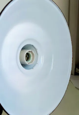 Lampadario industriale smaltato D40