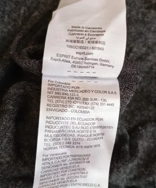 Vestido gris EDC by Esprit