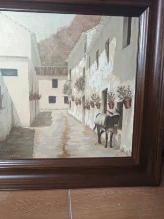 Cuadro al óleo paisaje