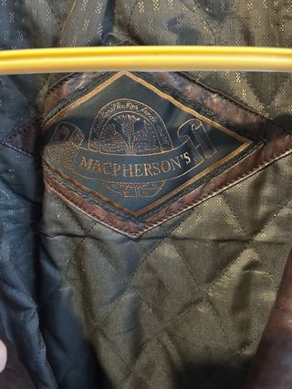 Cazadora vintage de piel Macpherson marrón