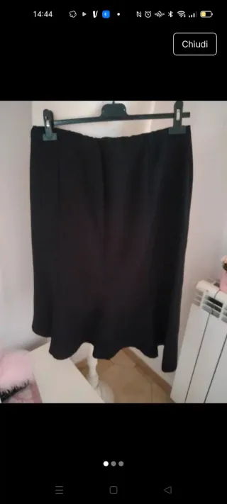 Gonna in lana nera