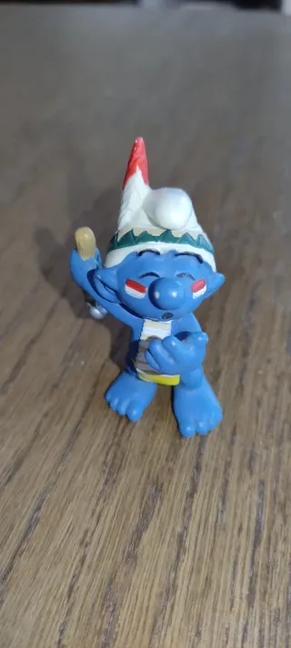 Coppia di Puffi Indio e Golosone