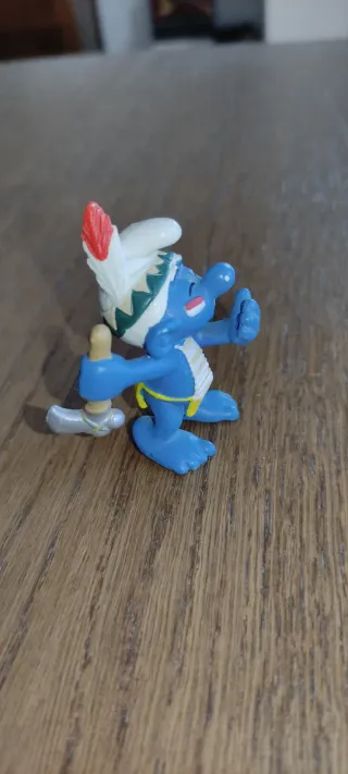 Coppia di Puffi Indio e Golosone