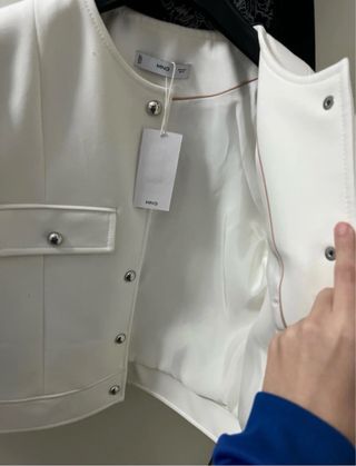 Chaqueta Blanca Mango