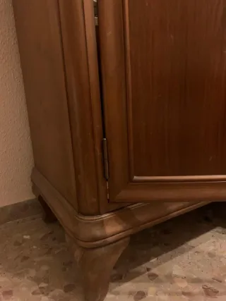 Aparador Madera Maciza con Vitrina