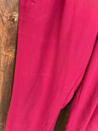 Pantalón ancho granate