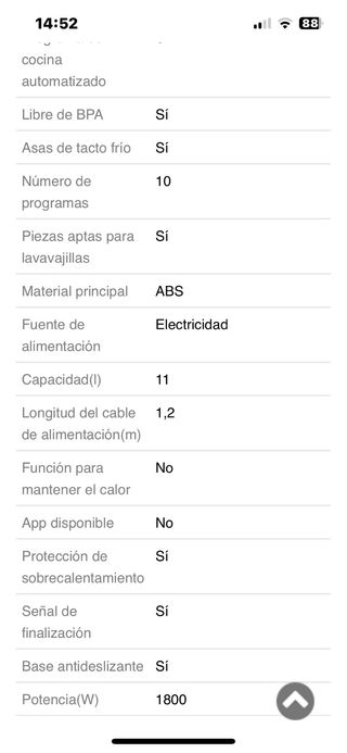 Freidora de aire Princess 3 usos