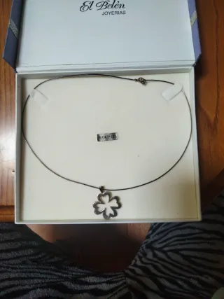 Collar Trébol Plata de Ley