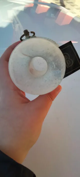 Vaso Murano Vetro Verde Bianco