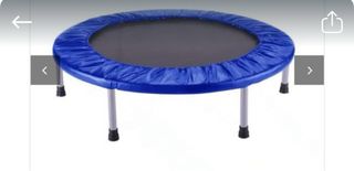 Cama elástica azul para niños