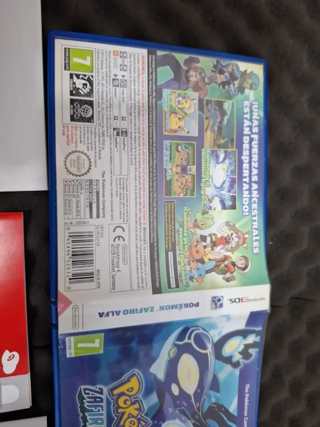 Pokémon Zafiro Alfa Nintendo 3DS Caja