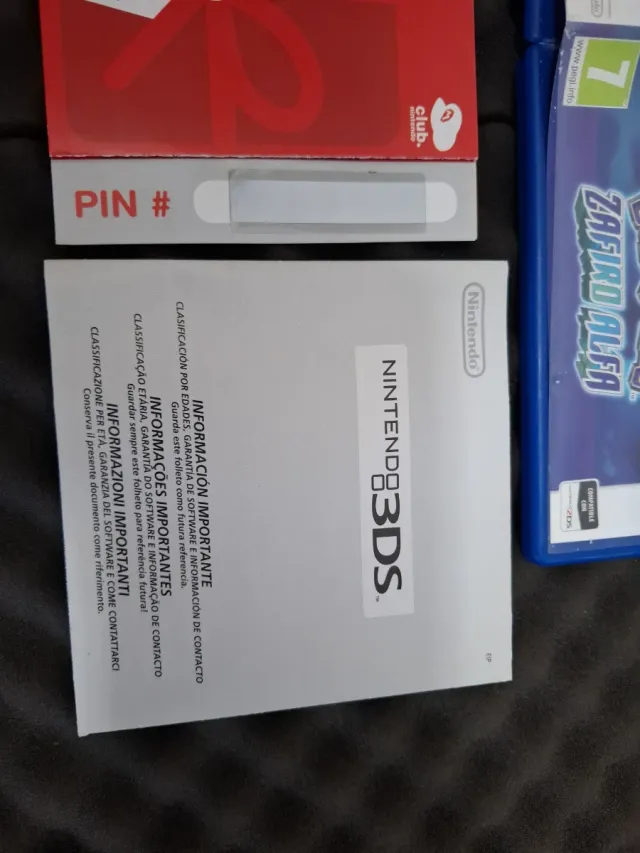 Pokémon Zafiro Alfa Nintendo 3DS Caja