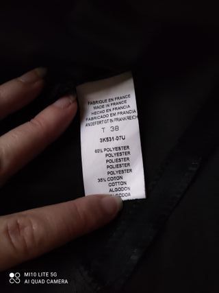 Top Caroll Negro Brillante Talla 38