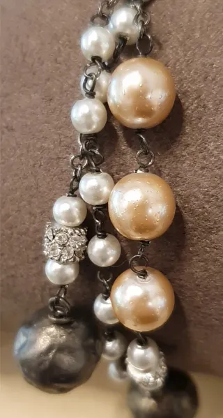 Orecchino singolo Argento 925 e Perle