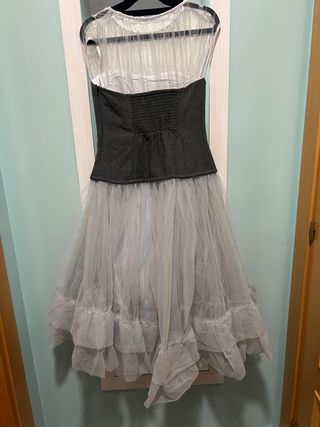 Vestido con tul Anthropologie