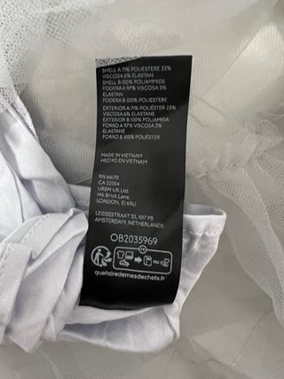 Vestido con tul Anthropologie